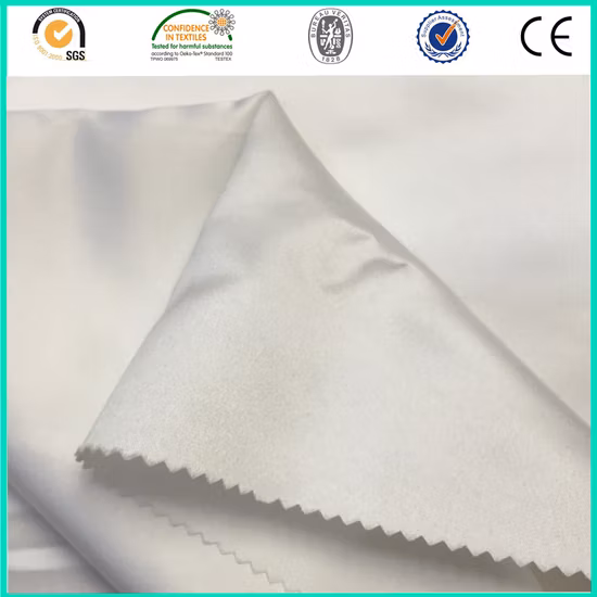 Tecido de cetim fosco de poliéster de alta qualidade e alto peso para vestido